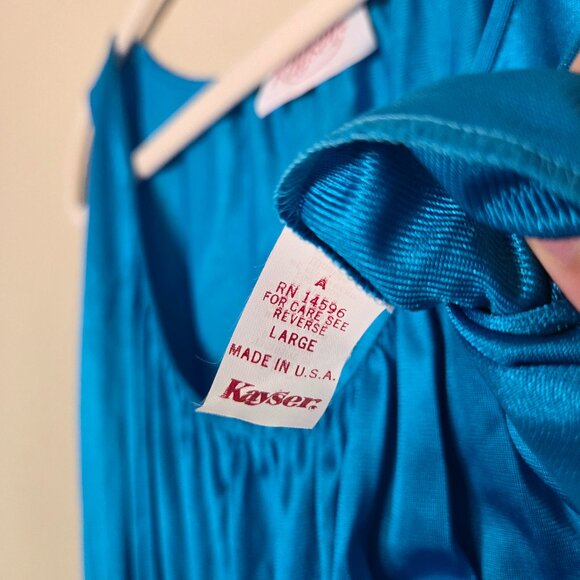 NWT Kayser Blue Maxi Slip Dress - Picture 7 of 9